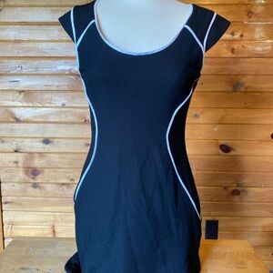 Express Black Jacket with White Accents